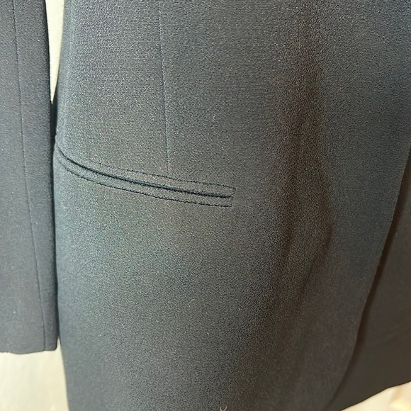 T by Alexander Wang Black One Button Long Blazer Size 6 - Picture 7 of 9